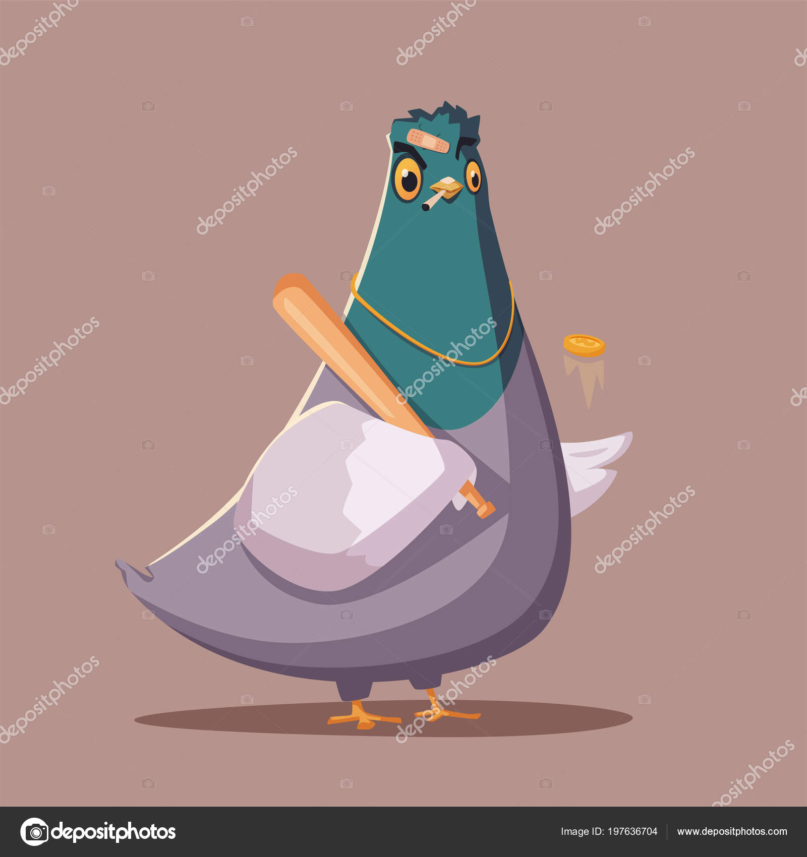 Thug life. Bandit pigeon. Criminal character. Cartoon vector illustration Stock Vector Image by ©dmitrymoi #197636704 Thug life. Bandit pigeon. Criminal character. Cartoon vector illustration Stock Vector Image by ©dmitrymoi #197636704