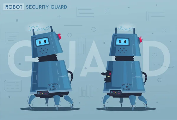 Robot karakter. Technologie, toekomstige. Cartoon vectorillustratie — Stockvector