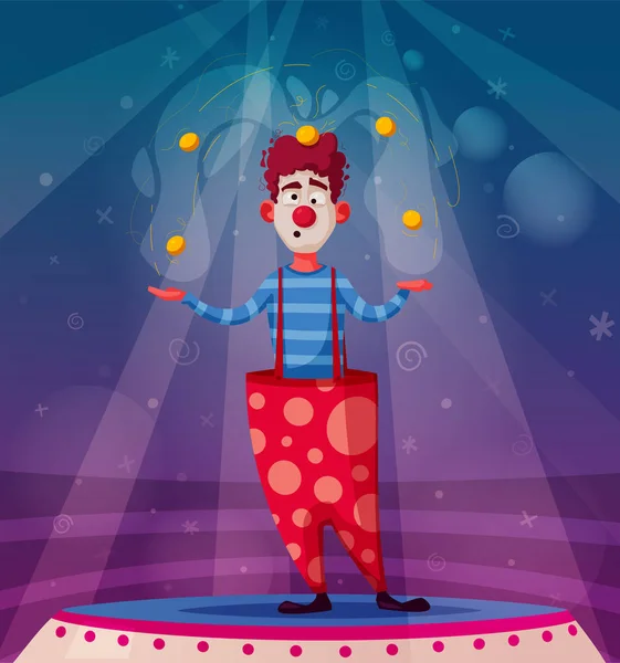 幸せなサーカスのピエロ 漫画のベクトル図 ストックベクター C Dmitrymoi 幸せなサーカスのピエロ 漫画のベクトル図 ストックベクター C Dmitrymoi