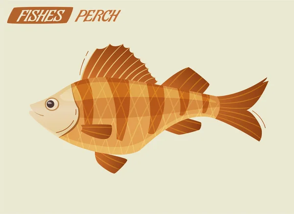 Znak ryb. Ilustracja kreskówka wektor — Wektor stockowy