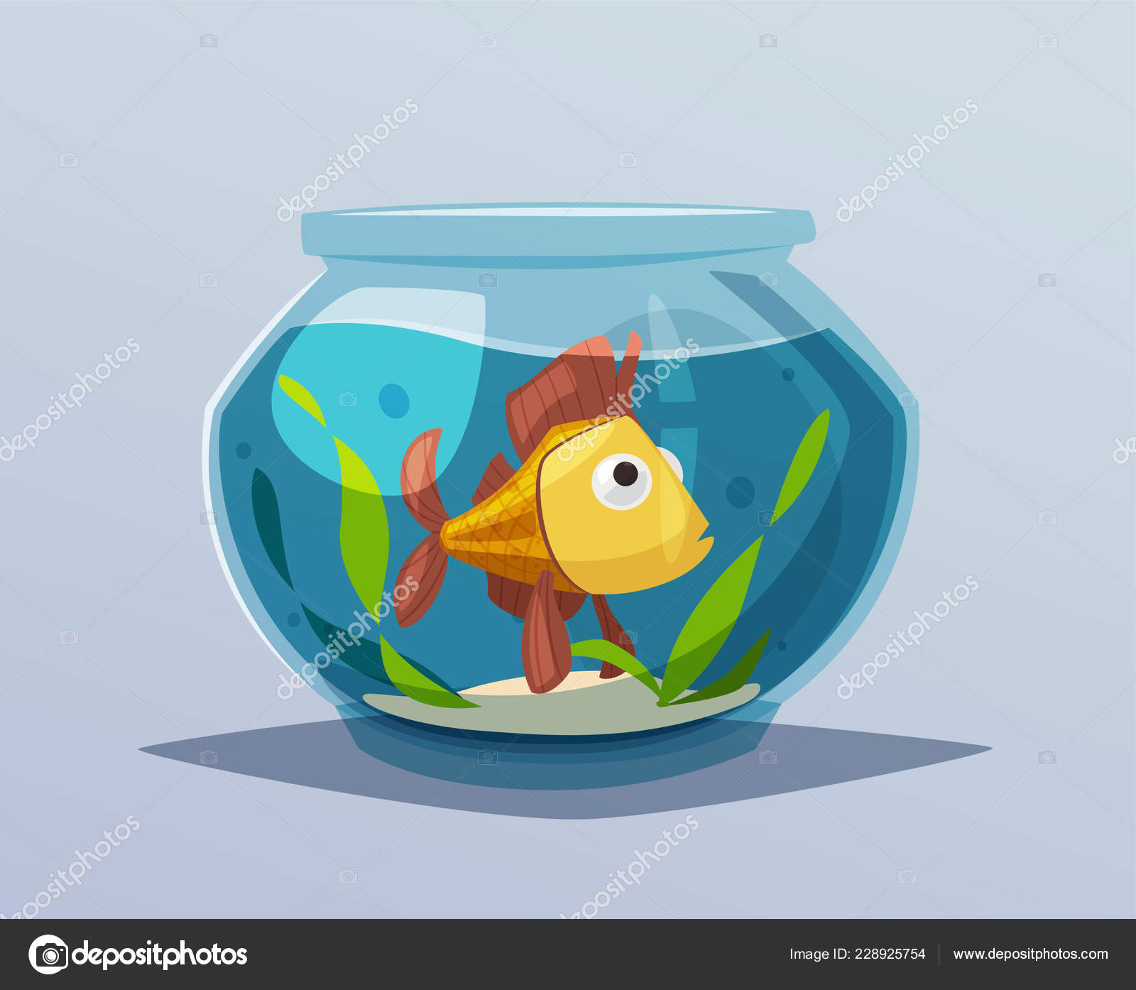 Aquarium à Leau Claire Illustration De Vecteur De Dessin