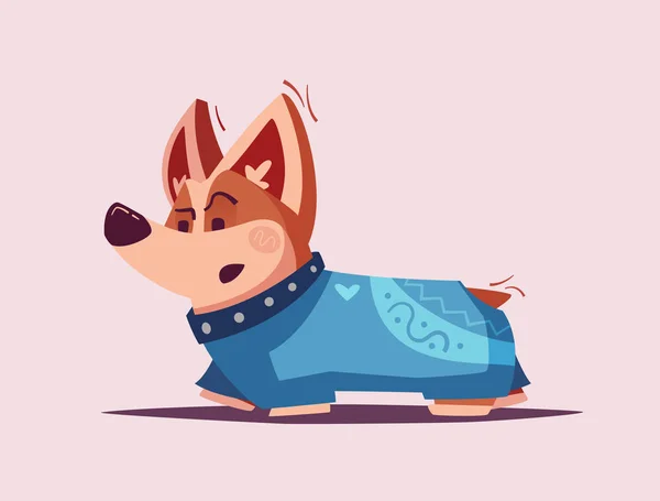 Personaggio cane. Il migliore amico. Illustrazione vettoriale cartone animato — Vettoriale Stock