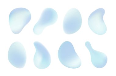 Sıvı soyut şekiller. Vektör çizim. Web nesnelerinden ayarlama ve yazdırma.