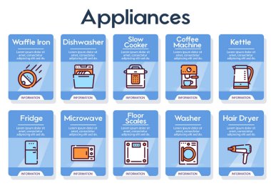 Ev aygıtı doğrusal simgeleri ayarlandı