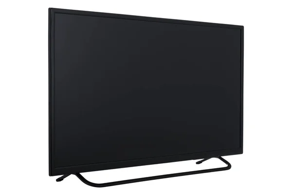 Vista de internet de pantalla ancha tv monitor aislado en blanco backgr — Foto de Stock