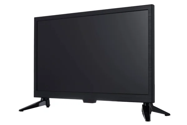 Vista de internet de pantalla ancha tv monitor aislado en blanco backgr — Foto de Stock