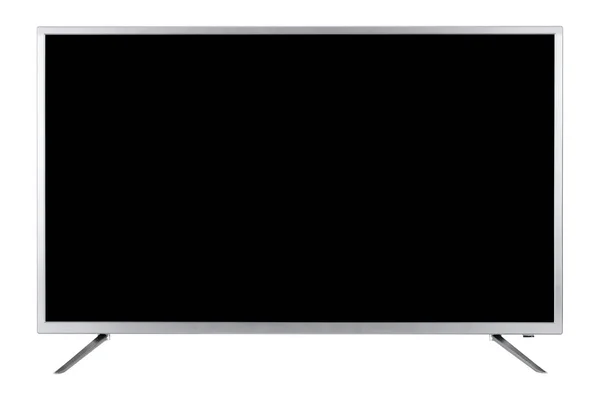 Vista di widescreen internet tv monitor isolato su sfondo biancogr — Foto Stock
