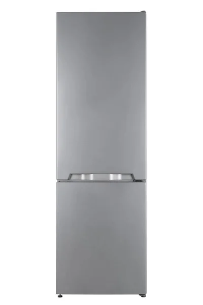 Refrigerador aislado sobre fondo blanco. Cocina moderna y hacer — Foto de Stock
