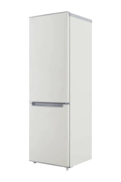 Refrigerador aislado sobre fondo blanco. Cocina moderna y hacer — Foto de Stock
