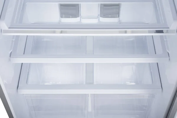 Refrigerador aislado sobre fondo blanco. Cocina moderna y hacer — Foto de Stock