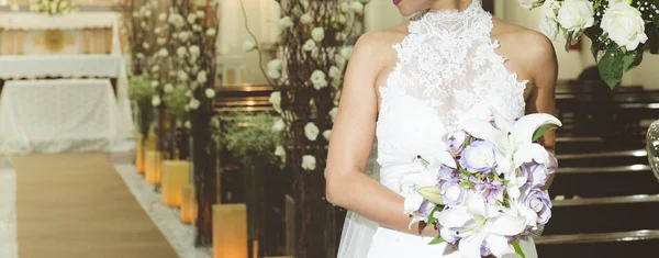 Elegant Bride Wedding Ceremony — Stock Photo, Image