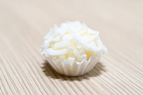 Beijinho Handmade Candy Brazil Made Condensed Milk Coconut Children Brithday — Stock Photo, Image