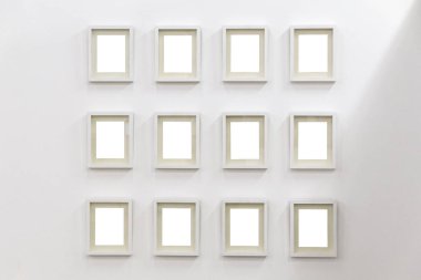 Beyaz bir arka plan üzerinde beyaz çerçeve