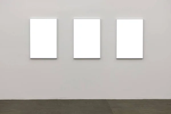 White frames on a white background