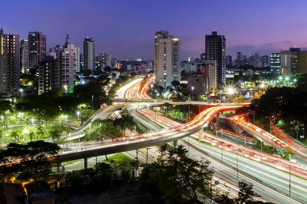 Viaduto Mais Famoso Cidade São Paulo Brasil — Fotografia de Stock