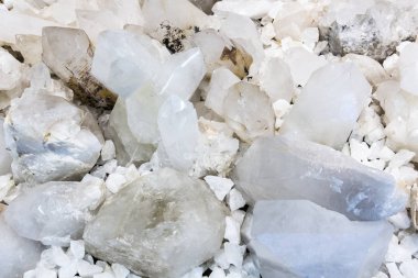 Birçok kuvars taş dokular.