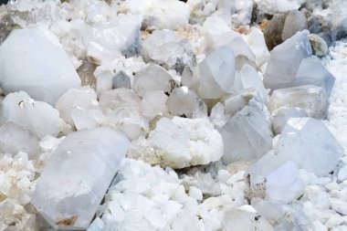 Birçok kuvars taş dokular.