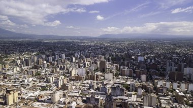 Havadan görünümü, şehir, San Miguel de Tucuman, Arjantin