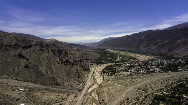 Aerial view of Tilcara. Jujuy. Argentina.