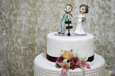 Bebek çift ile Kek üst.