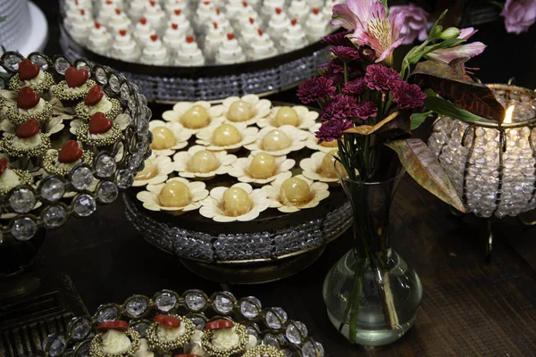 Sweet Table Wedding Party Various Sweets — Stock Photo, Image