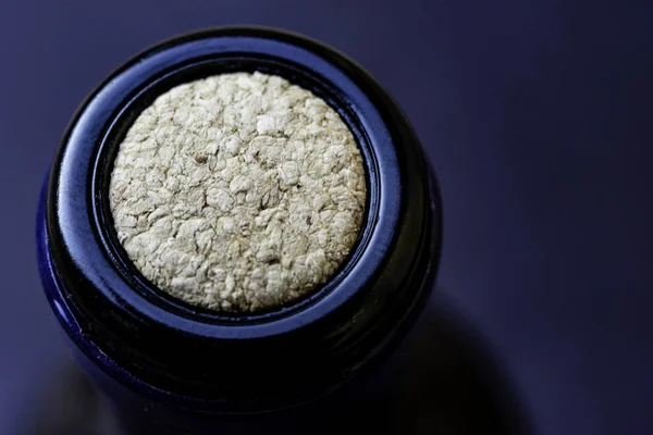 Wine Bottle Detail Cork Top View — Stock Photo, Image