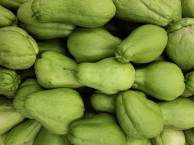 Piyasada Taze temiz chayote - chuchu.