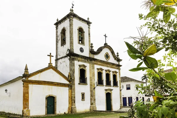 Igreja Santa Rita Paraty Rio Janeiro Brasil Paraty Município Colonial — Fotografia de Stock