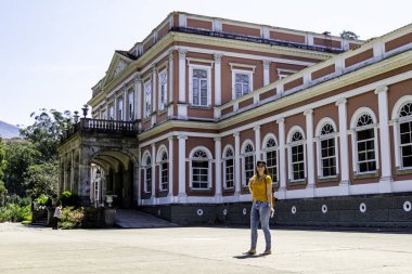 Petropolis, Rio de Janeiro, Brezilya - 18 Eylül 2019: İmparatorluk Müzesi