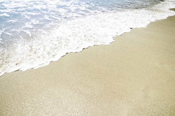 Detalhes Onda Chegar Costa Conceito Férias — Fotografia de Stock