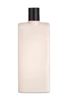 3 boyutlu model beyaz arka plan üzerinde izole kahverengi plastik şişe