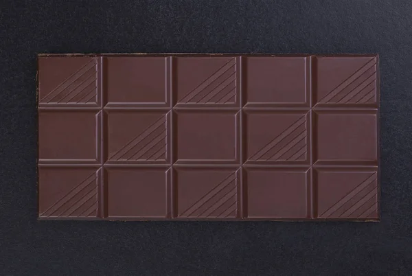 Mléčná Čokoláda Černém Pozadí Closeup — Stock fotografie
