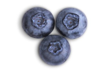 Beyaz arka plan üzerinde izole yaban mersini üç Karpuzu