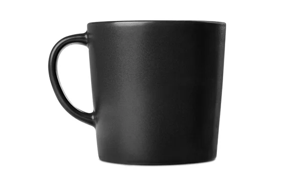 Schwarze matte moderne Teetasse — Stockfoto