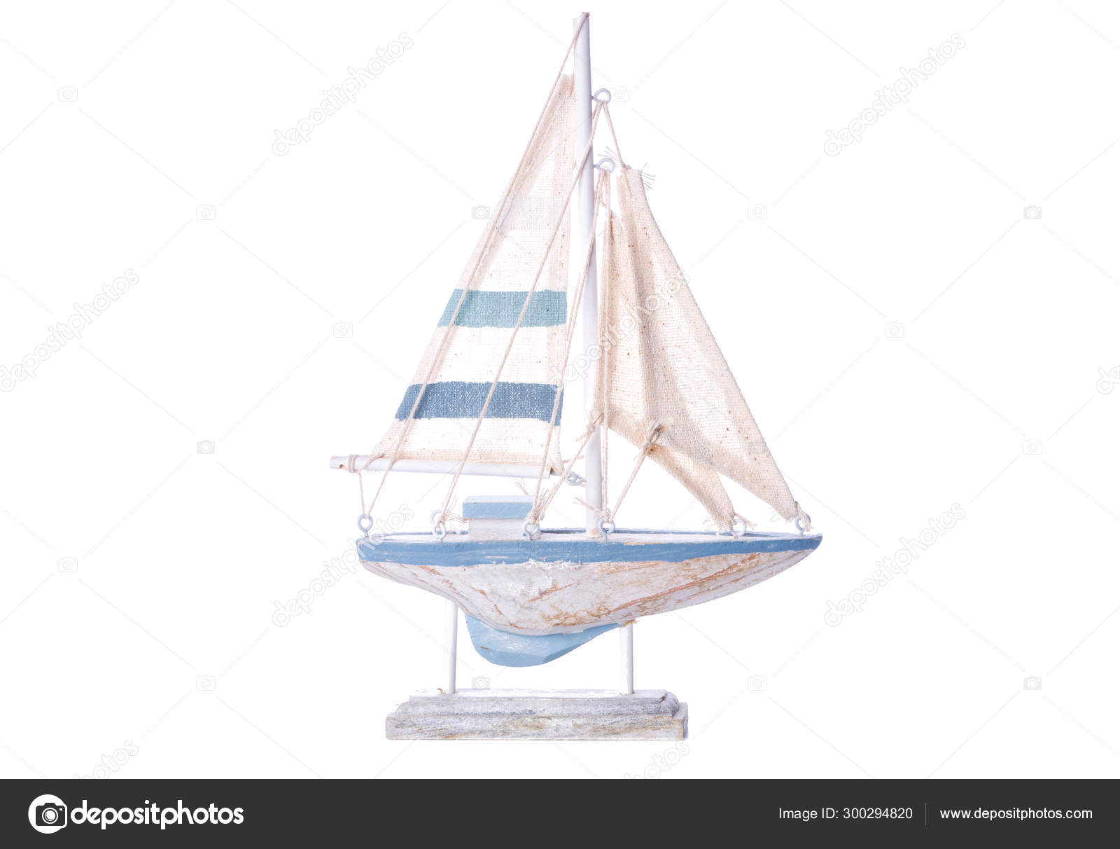 wooden sailing boat toy