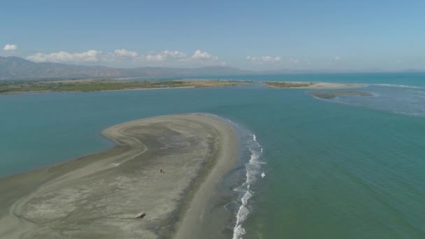 루손, 필리핀의 섬에 열 대 해변. — 비디오