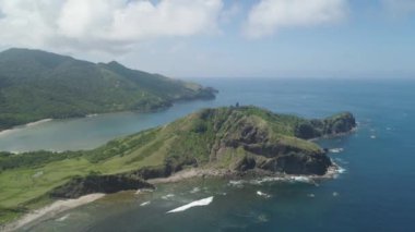 Cape engano yılında deniz feneri. Filipinler, Palau Island.