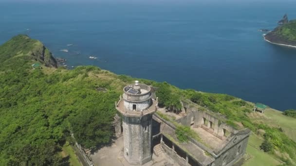 Φάρος στο ακρωτήριο Ενγκάνο. Φιλιππίνες, Παλάου νησί. — Αρχείο Βίντεο