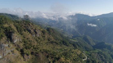 Filipinler 'deki Dağ Bölgesi.