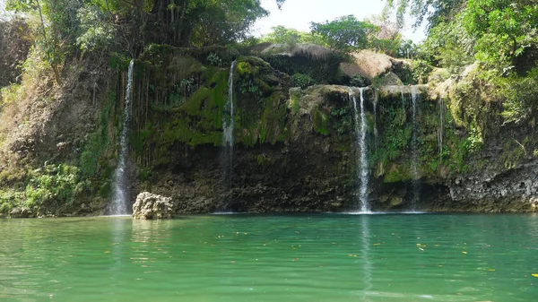 Beautiful tropical waterfall. Philippines, Luzon