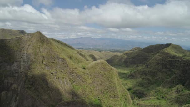 Horská provincie na Filipínách, Pinatubo. — Stock video