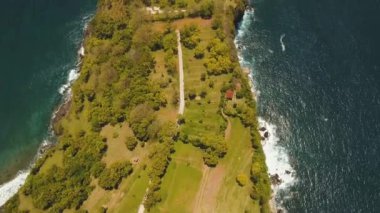 Deniz Burnu Kayalıkları, Endonezya Bali 'de deniz ve dalgalar
