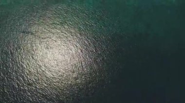 Hava manzaralı güzel bir sahil. Bali, Endonezya.