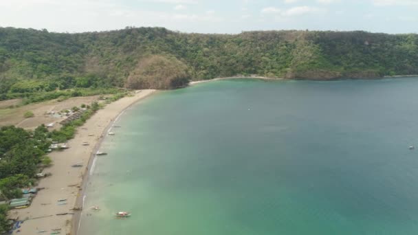 Paysage marin avec plage. Philippines, Luçon — Video