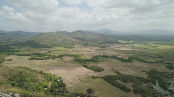 Terras agrícolas em uma província de montanha Filipinas, Luzon — Vídeo de Stock