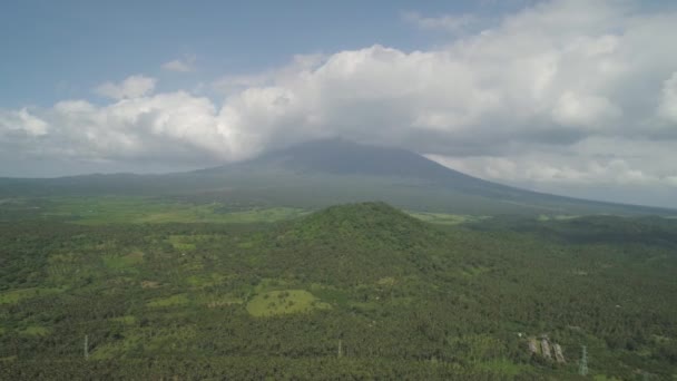 Mount Mayon vulcano, Philippines, Luzon — Stock Video