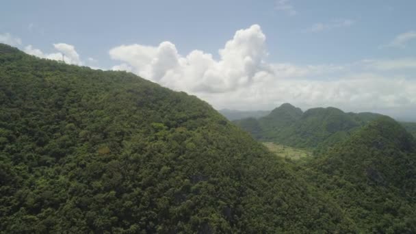 Ορεινό τοπίο στις Φιλιππίνες. — Αρχείο Βίντεο