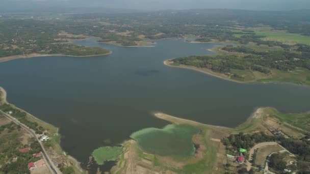 Udsigt over Paoay Lake, Filippinerne. – Stock-video