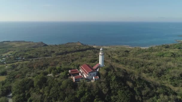 ケープ Bojeador 灯台。フィリピン、ルソン島. — ストック動画