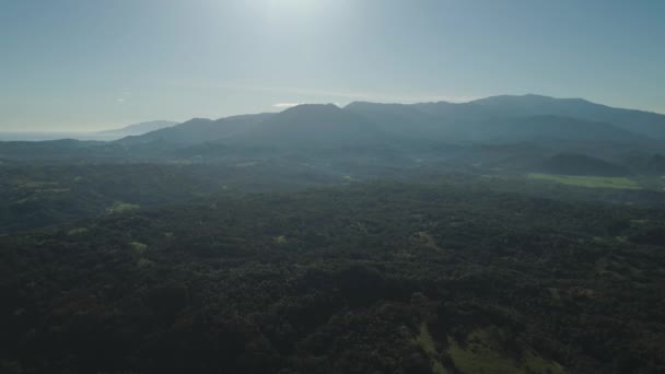 Paisagem montanhosa ao nascer do sol.Filipinas, Luzon . — Vídeo de Stock